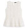 IN EXTENSO Top blanc broderie femme