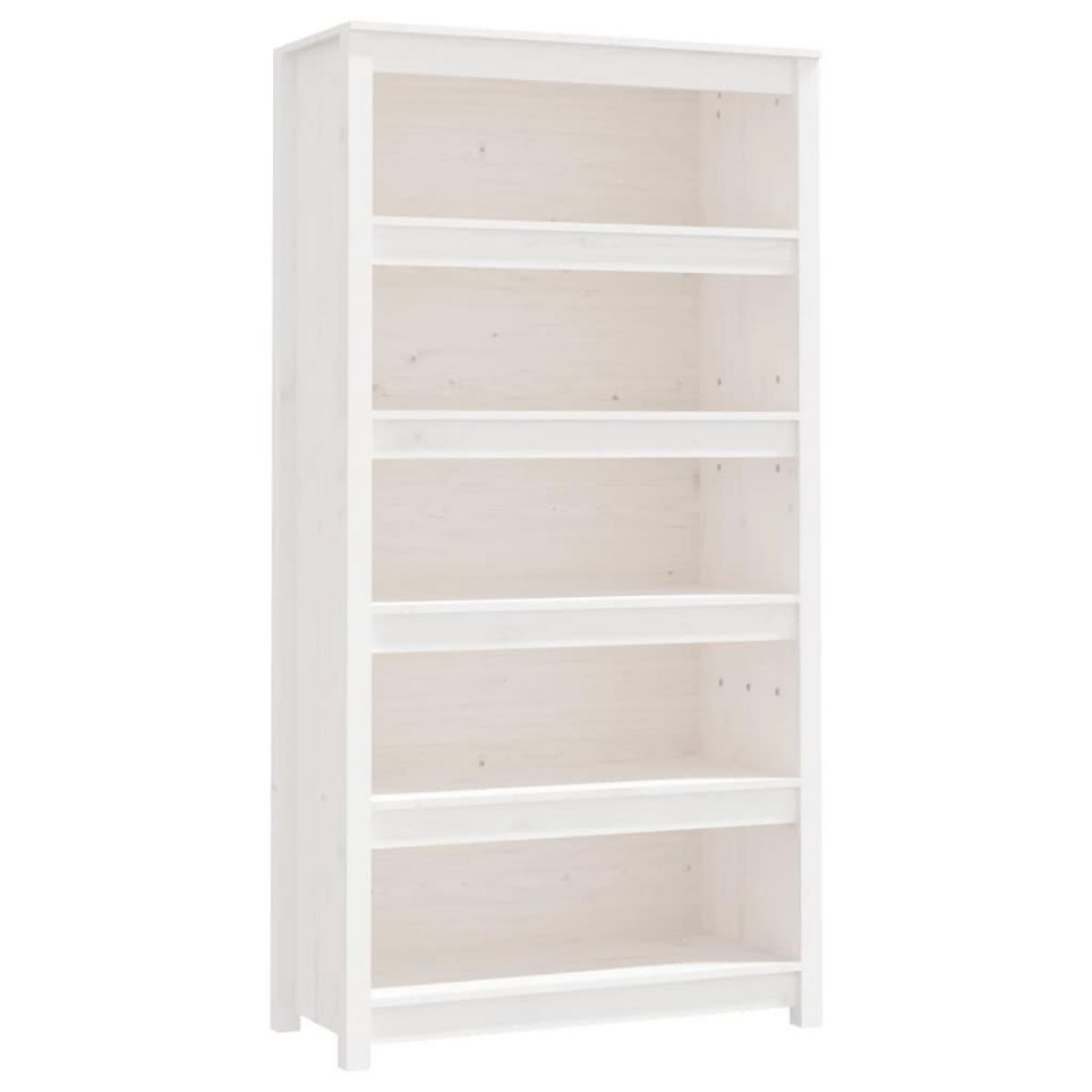 VIDAXL Bibliotheque Blanc 80x35x154 cm Bois de pin massif