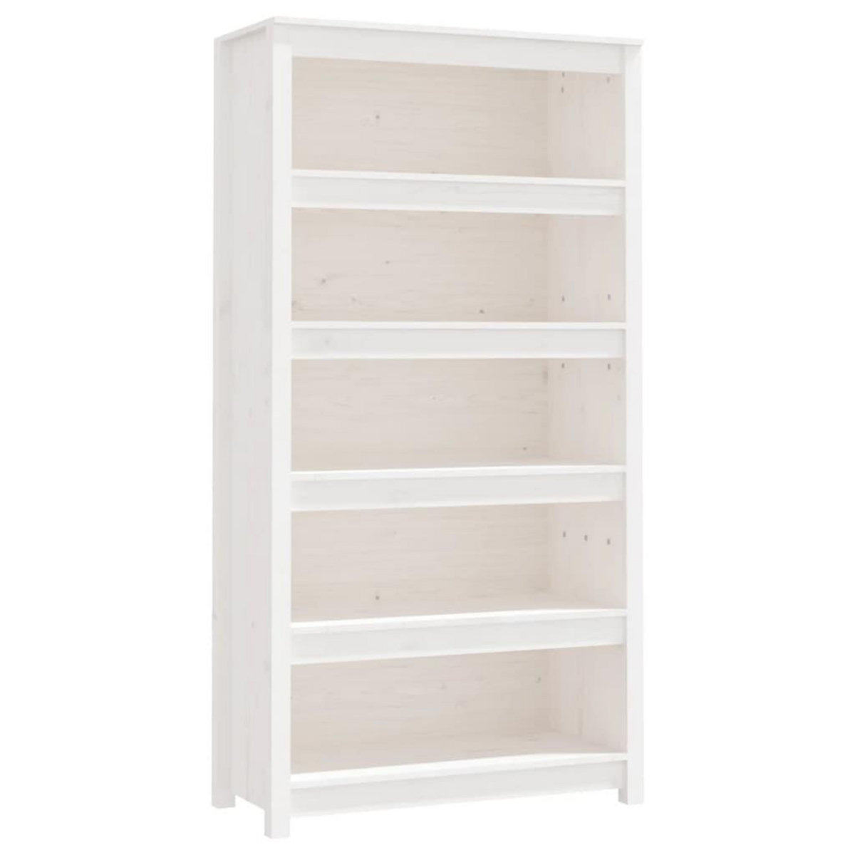 VIDAXL Bibliotheque Blanc 80x35x154 cm Bois de pin massif