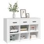 Voir la diapositive 4 : VIDAXL Buffet Blanc 100x30x59,5 cm Bois d'ingenierie