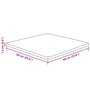Voir la diapositive 4 : VIDAXL Dessus de table carre 60x60x1,5 cm Bois chene massif non traite