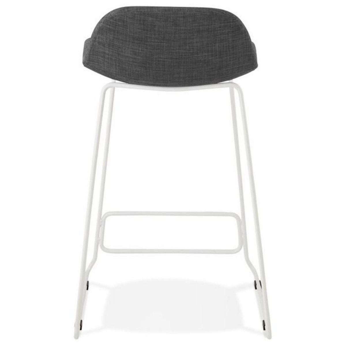 Paris Prix Tabouret de Bar Design  Sochi  85cm Gris Foncé & Blanc