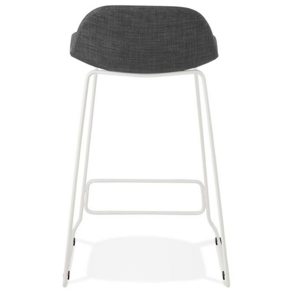 Paris Prix Tabouret de Bar Design  Sochi  85cm Gris Foncé & Blanc