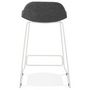 Voir la diapositive 5 : Paris Prix Tabouret de Bar Design  Sochi  85cm Gris Foncé & Blanc