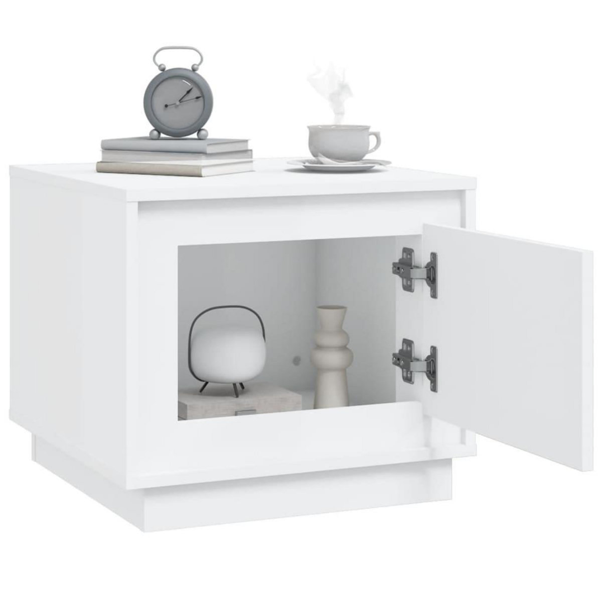 VIDAXL Table basse blanc 51x50x44 cm bois d'ingenierie