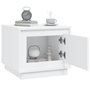 Voir la diapositive 4 : VIDAXL Table basse blanc 51x50x44 cm bois d'ingenierie