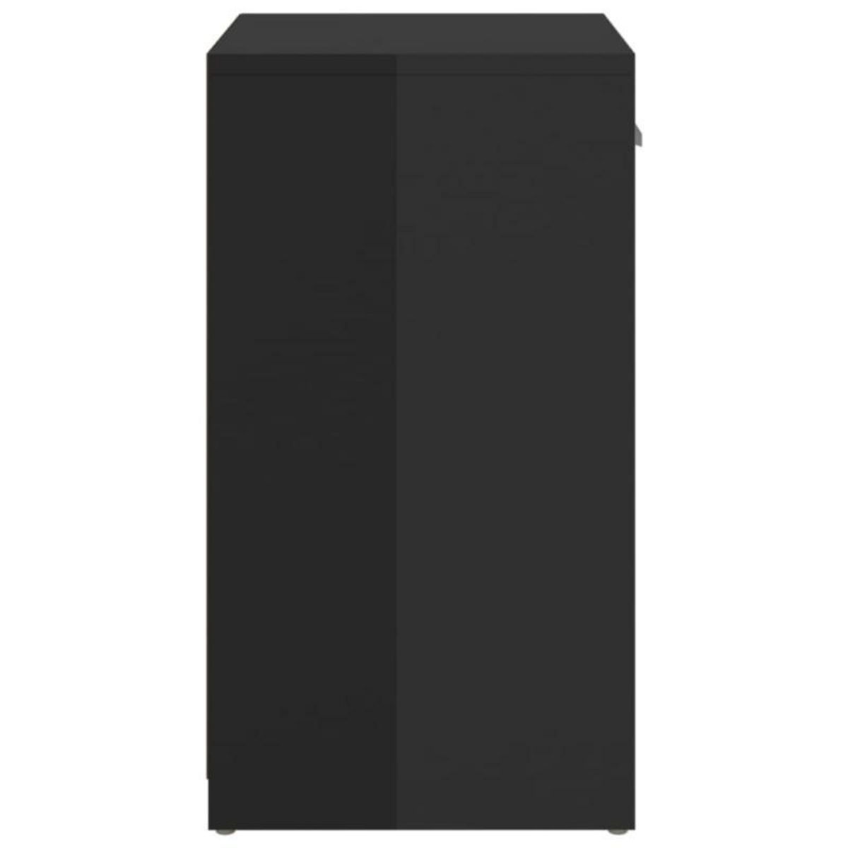 VIDAXL Banc à chaussures Noir brillant 94,5x31x57 cm Aggloméré