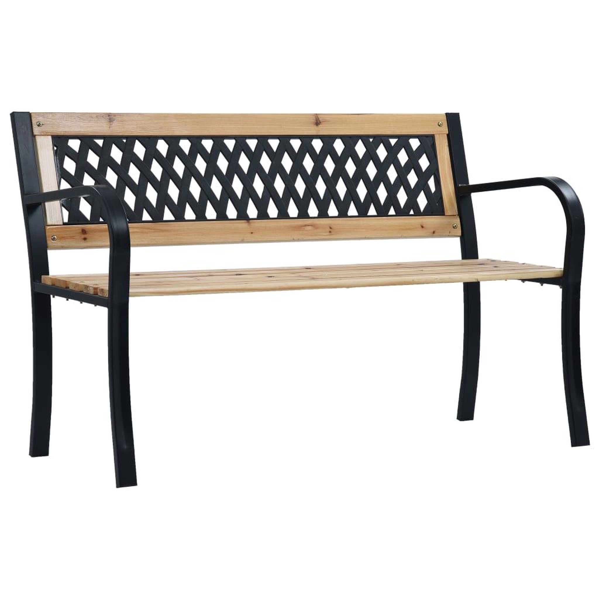 Voir la diapositive 1 : VIDAXL Banc de jardin 120 cm Bois