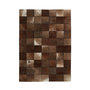 Voir la diapositive 1 : Paris Prix Tapis Patchwork en Cuir Fait Main  Voila  Marron