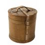 Voir la diapositive 4 : Paris Prix Lot de 2 Coffres de Rangements  Rond  25cm Beige
