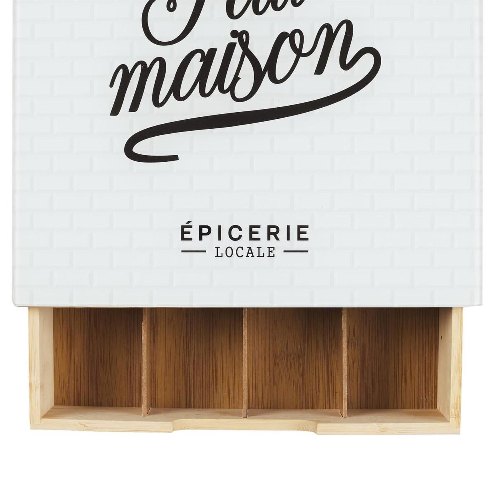 Voir la diapositive 3 : The Home Deco Factory Porte-Capsules avec Tiroir  Brooklyn  30cm Blanc