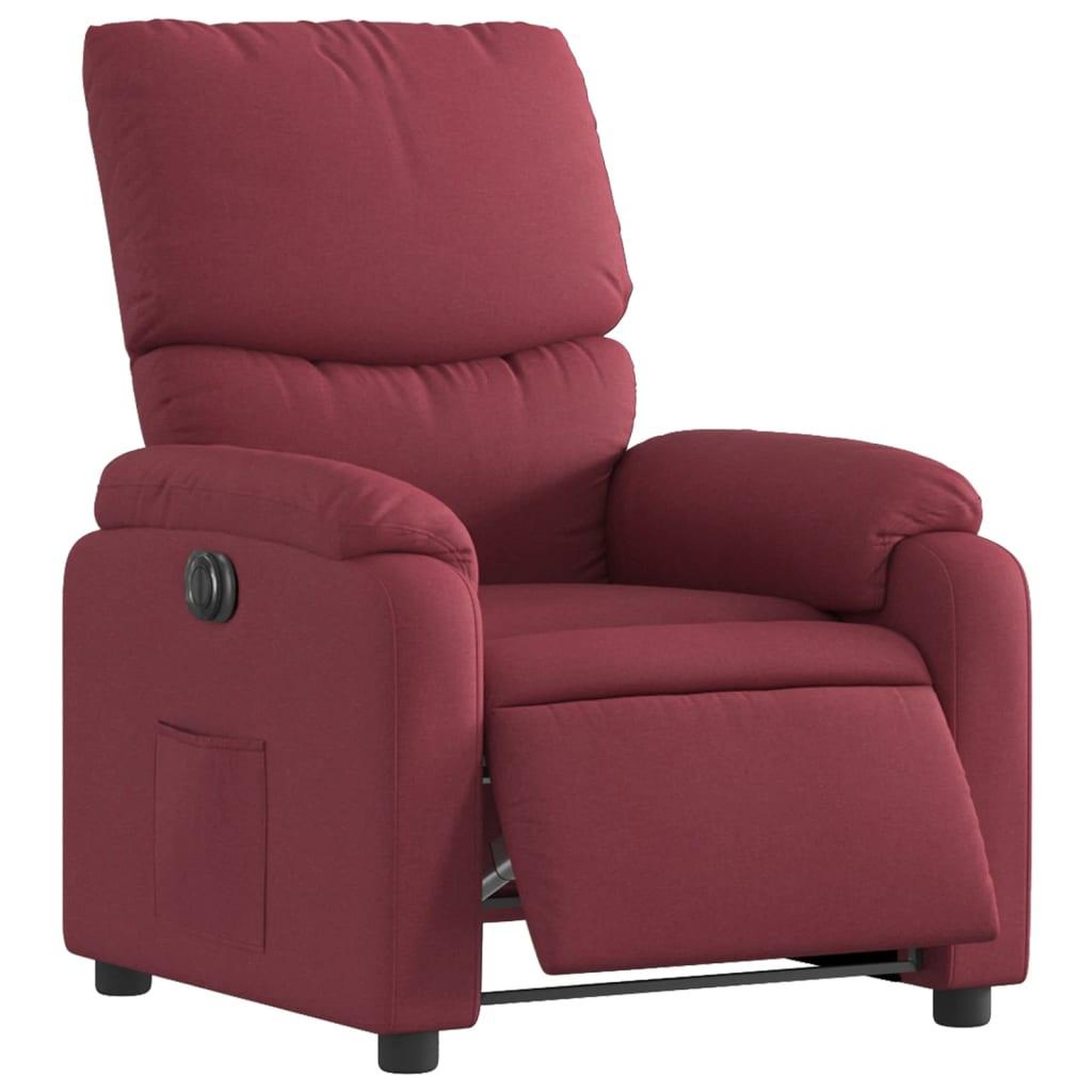 Voir la diapositive 3 : VIDAXL Fauteuil inclinable electrique Rouge bordeaux Tissu