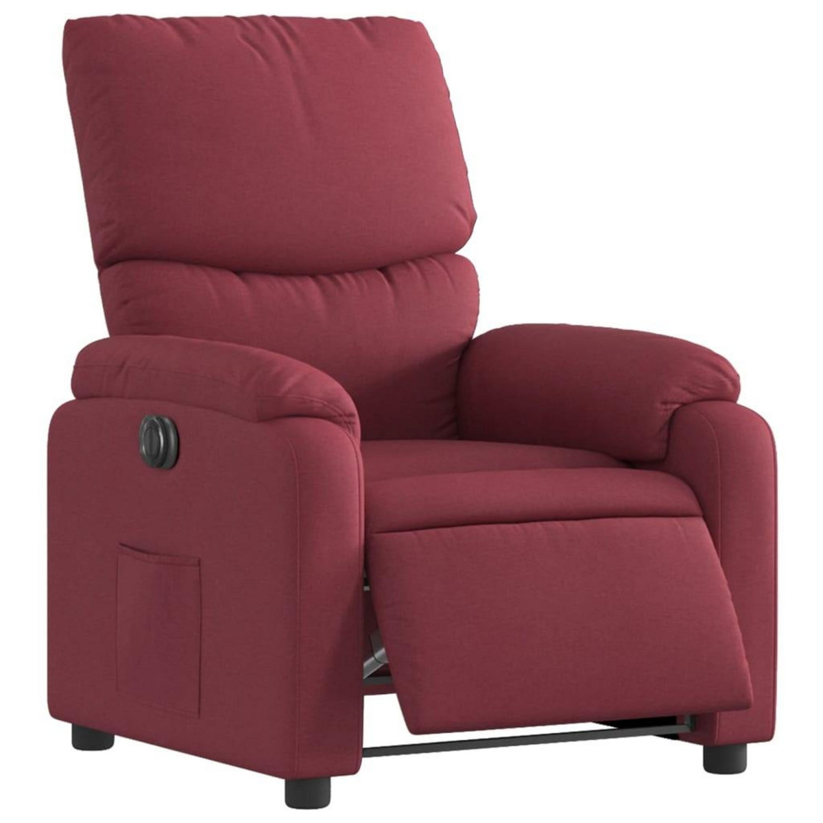 VIDAXL Fauteuil inclinable electrique Rouge bordeaux Tissu
