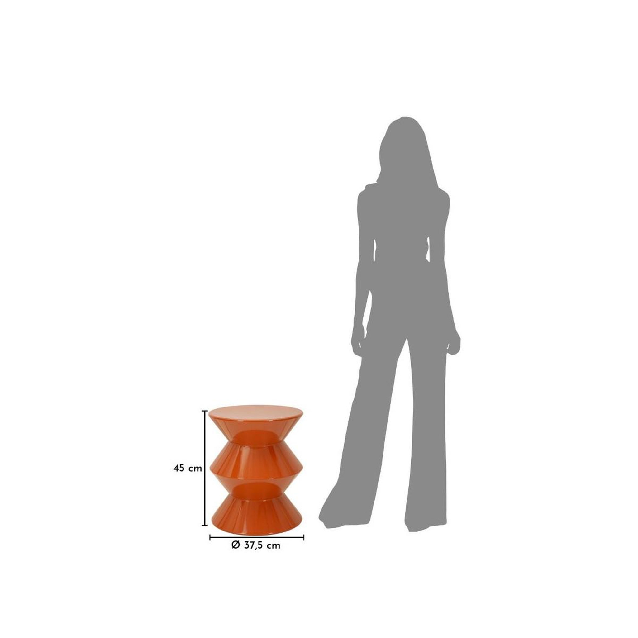 Voir la diapositive 5 : Paris Prix Table d'appoint en métal  zag  45cm orange