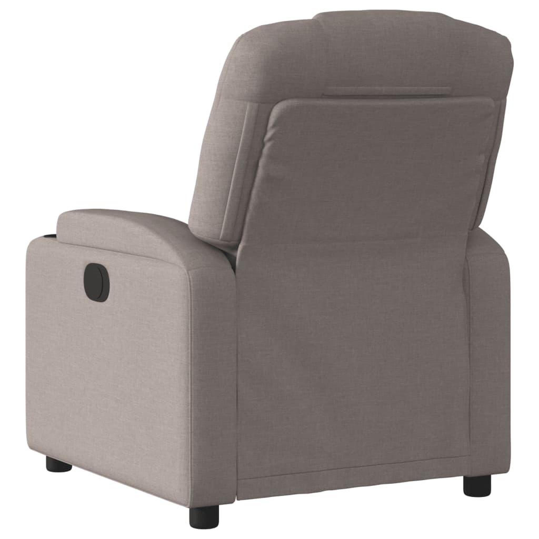 Voir la diapositive 5 : VIDAXL Fauteuil inclinable Taupe Tissu