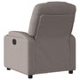 Voir la diapositive 5 : VIDAXL Fauteuil inclinable Taupe Tissu