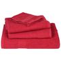 Voir la diapositive 4 : VIDAXL Serviettes de visage 4 pcs rouge 30x30 cm 360 g m² 100% coton
