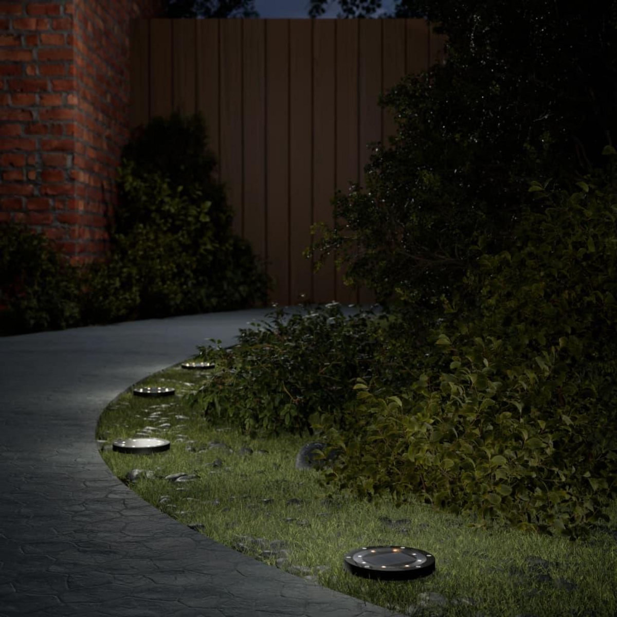 VIDAXL Lampes solaires de sol et piquets de sol exterieur 12 pcs