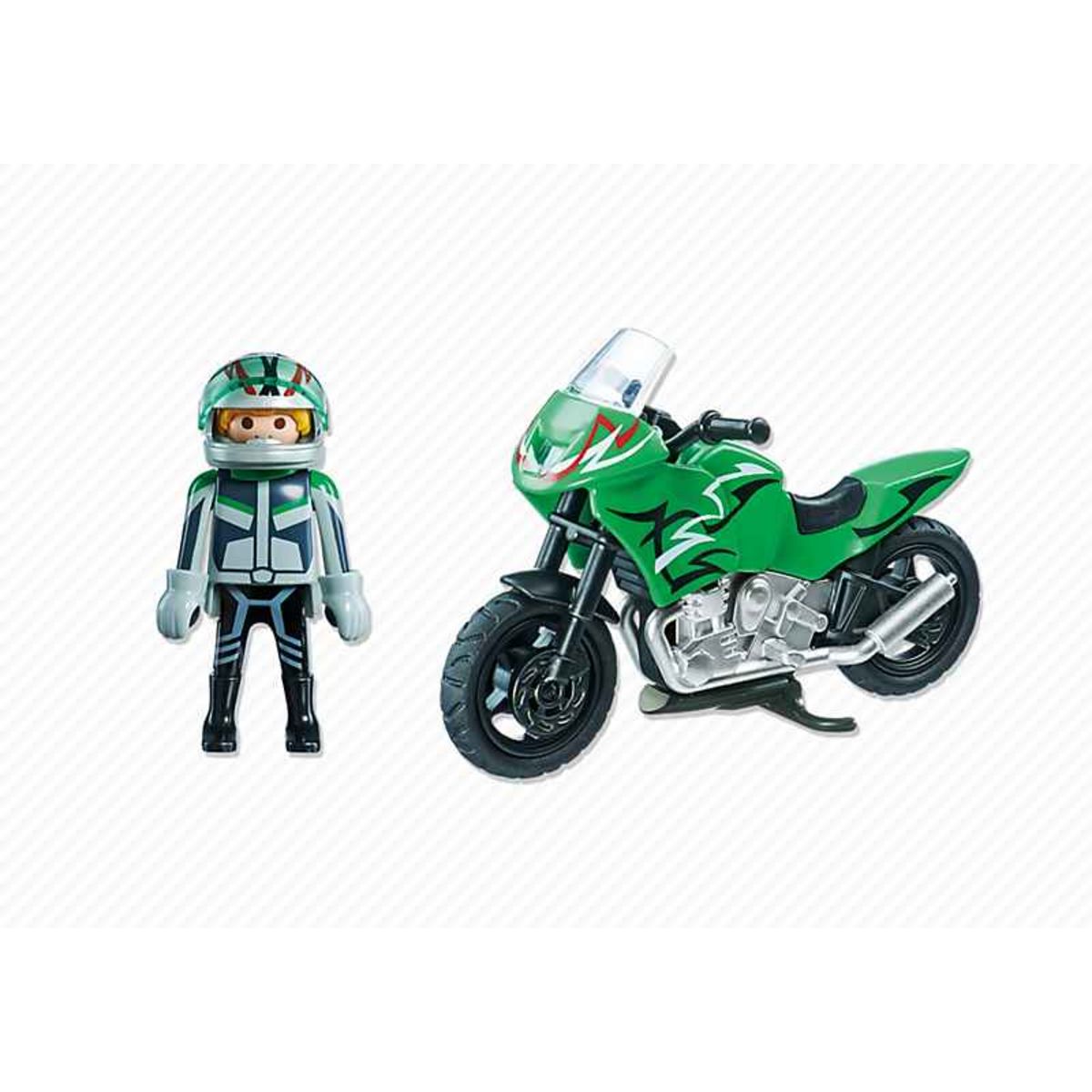 PLAYMOBIL 5524 Moto de sport verte