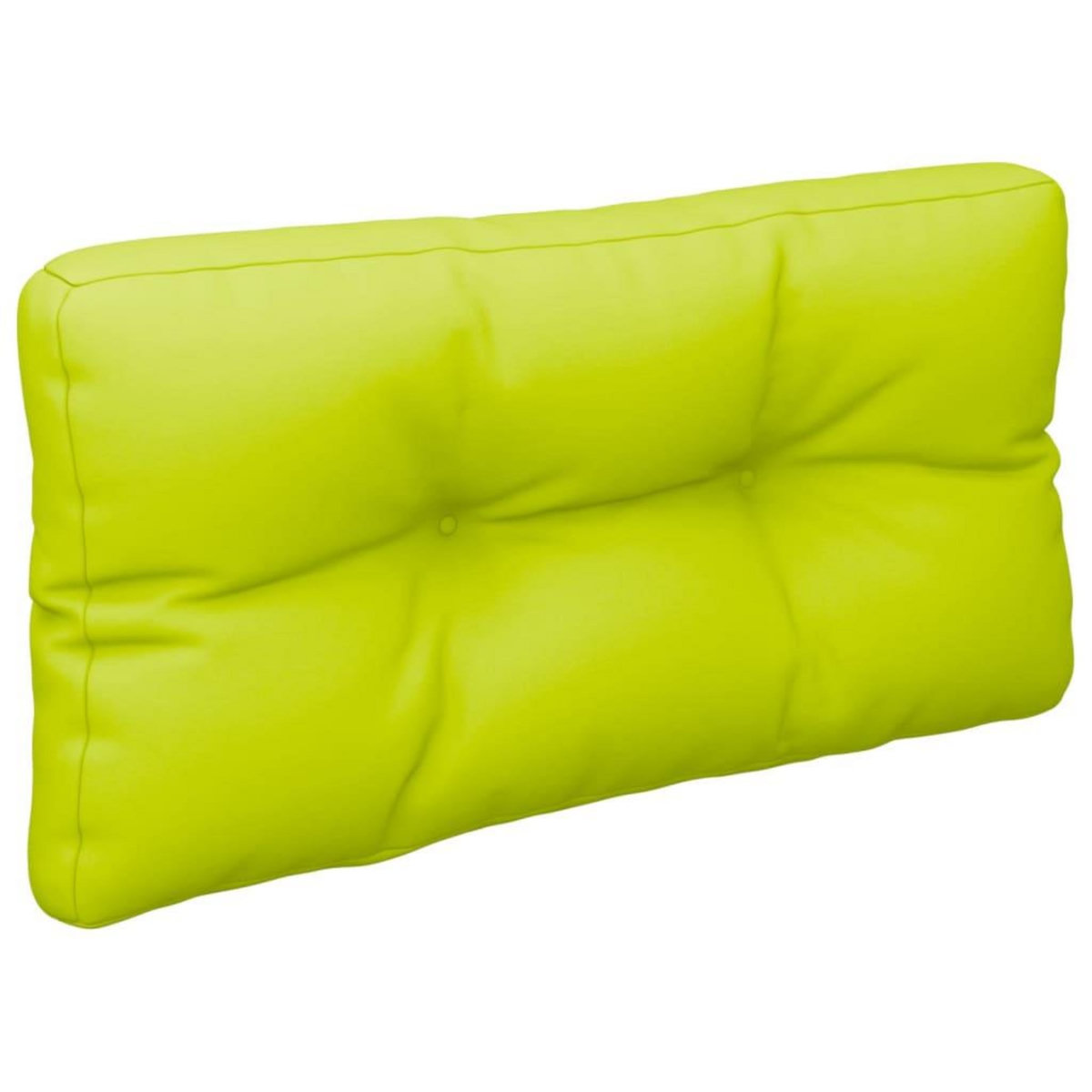 VIDAXL Coussins de palette lot de 2 vert vif tissu