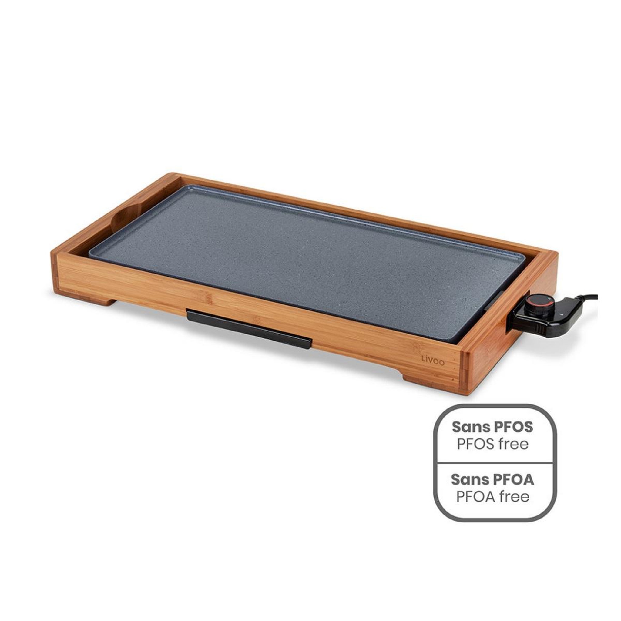 Voir la diapositive 1 : LIVOO Plancha électrique 2200w 50x24.5cm - DOC322