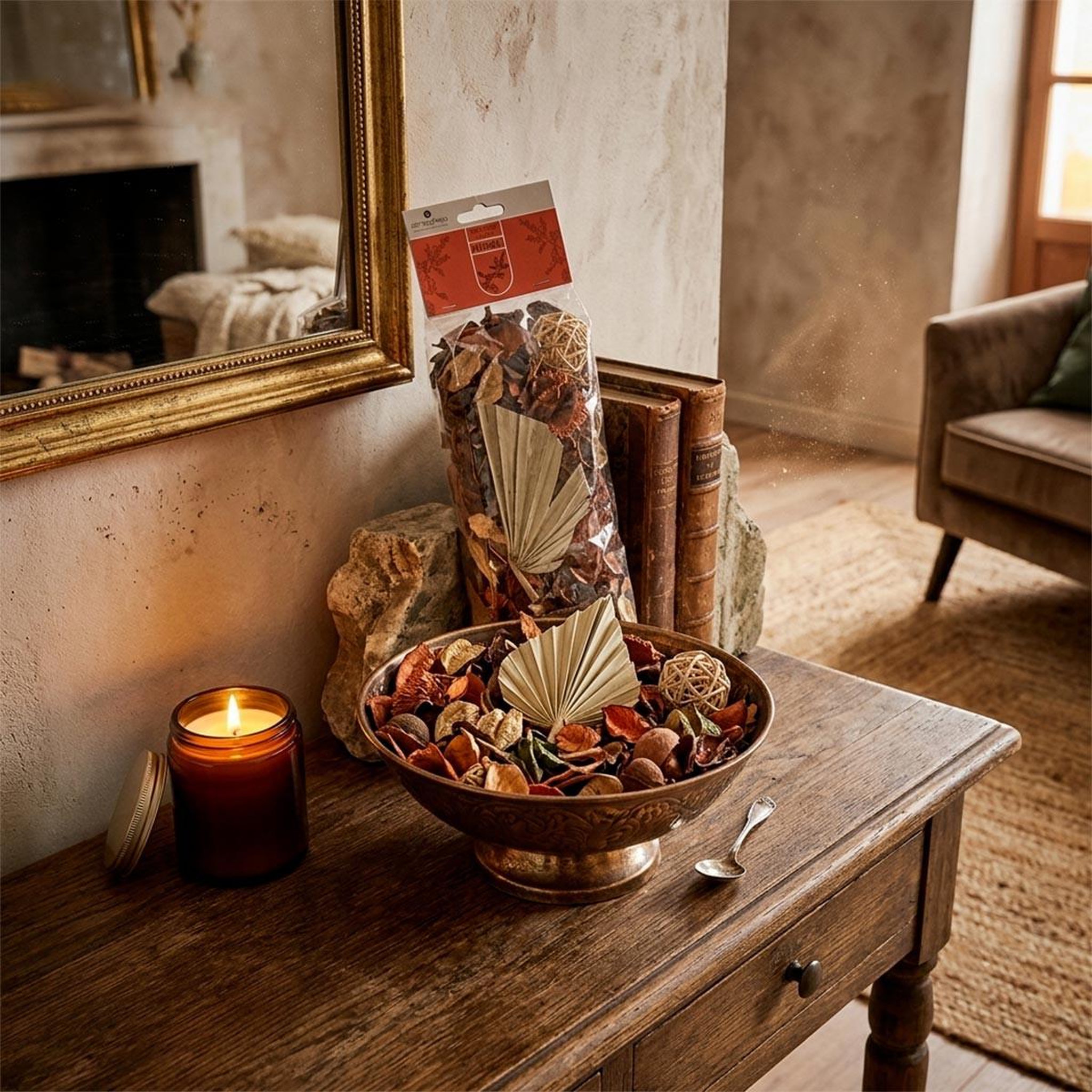 Voir la diapositive 2 : ATMOSPHERA Pot pourri  plantes séchées  140g patchouli