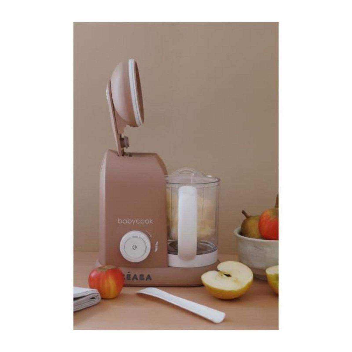 BEABA BEABA EXCLUSIVITE, Babycook solo, robot bébé 4 en 1, cuiseur-mixeur, Pralin