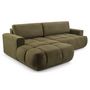 Voir la diapositive 6 : BEST MOBILIER Leonie - canapé d'angle gauche 4 places convertible avec coffre en velours texturé
