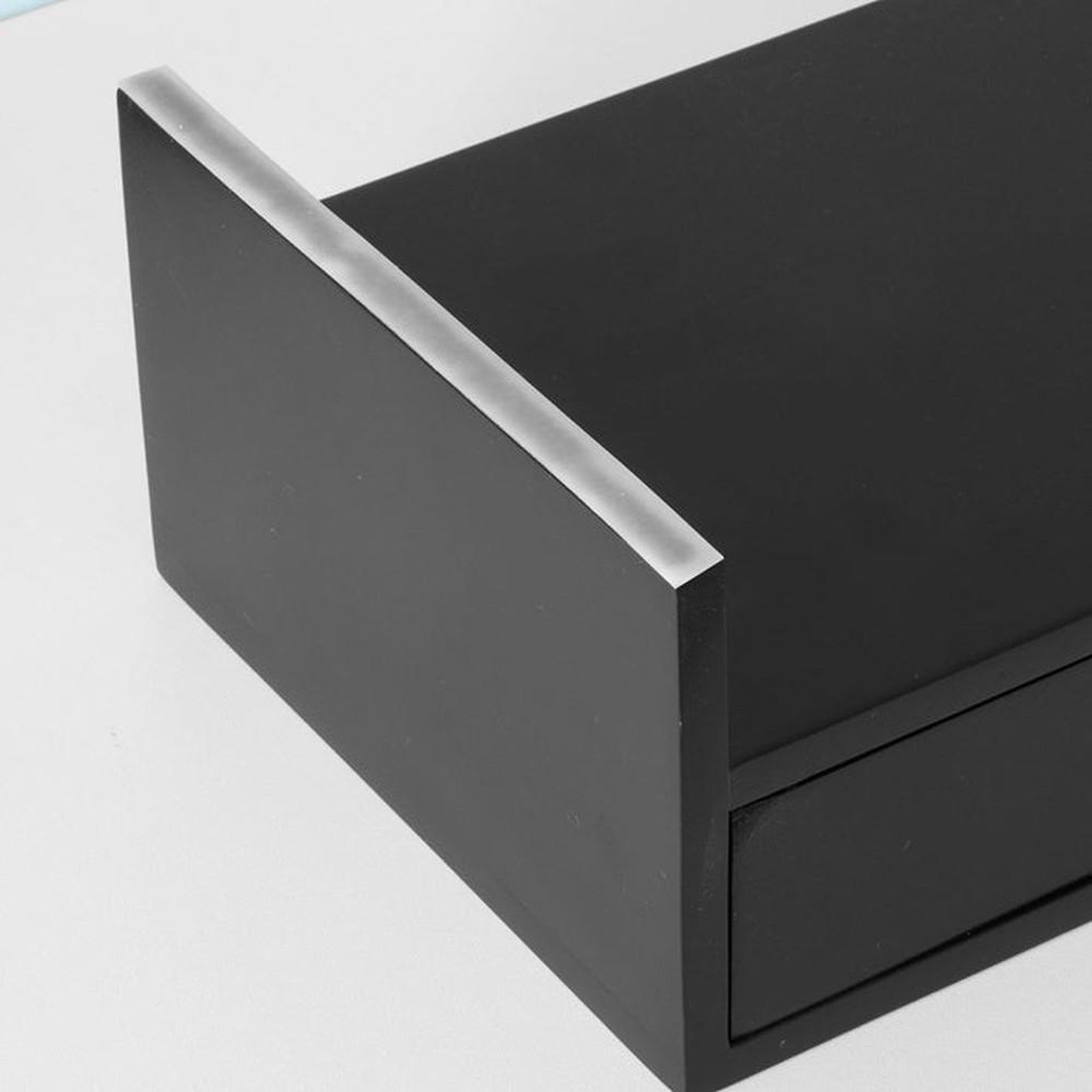 Voir la diapositive 4 : SOBUY Support Écran avec 2 Tiroirs Noir 47x18x11cm BBF02-SCH