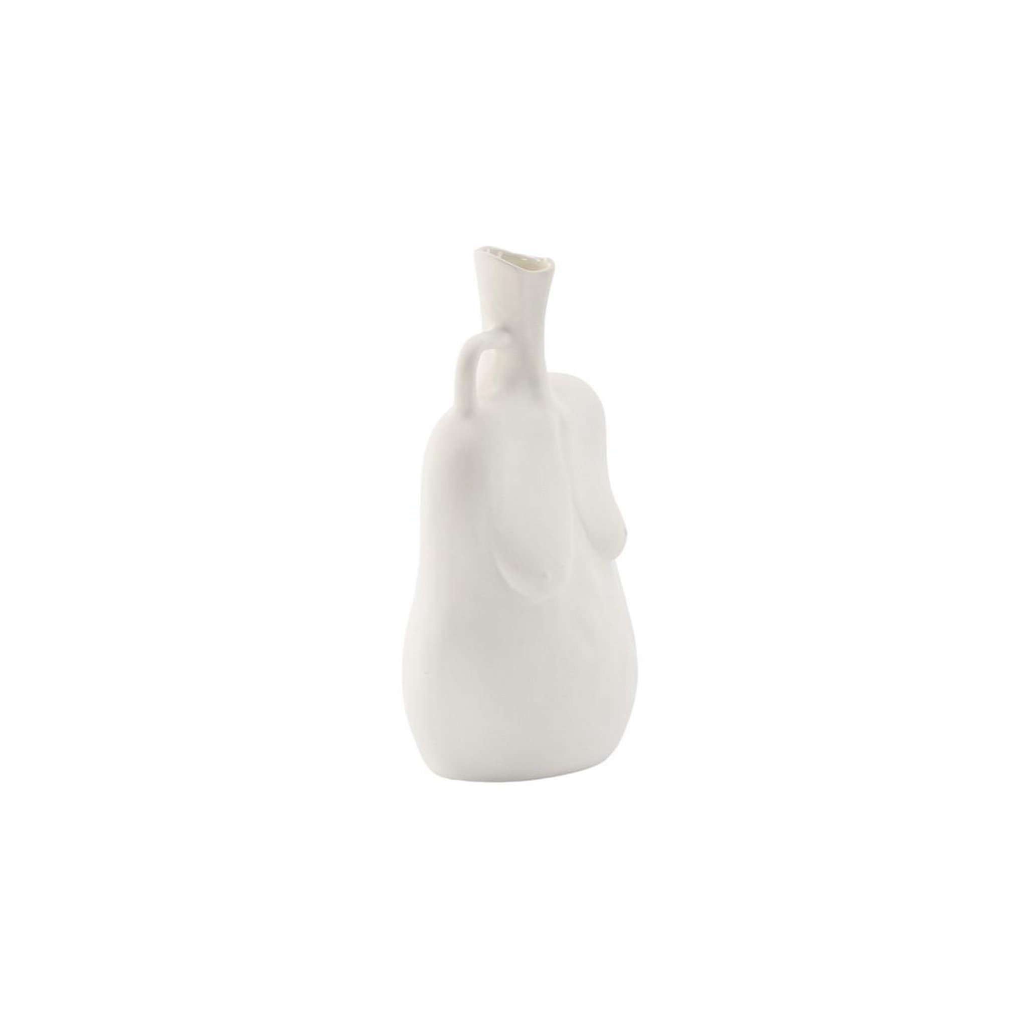 Voir la diapositive 3 : Paris Prix Vase buste en céramique  conta  25cm blanc cassé