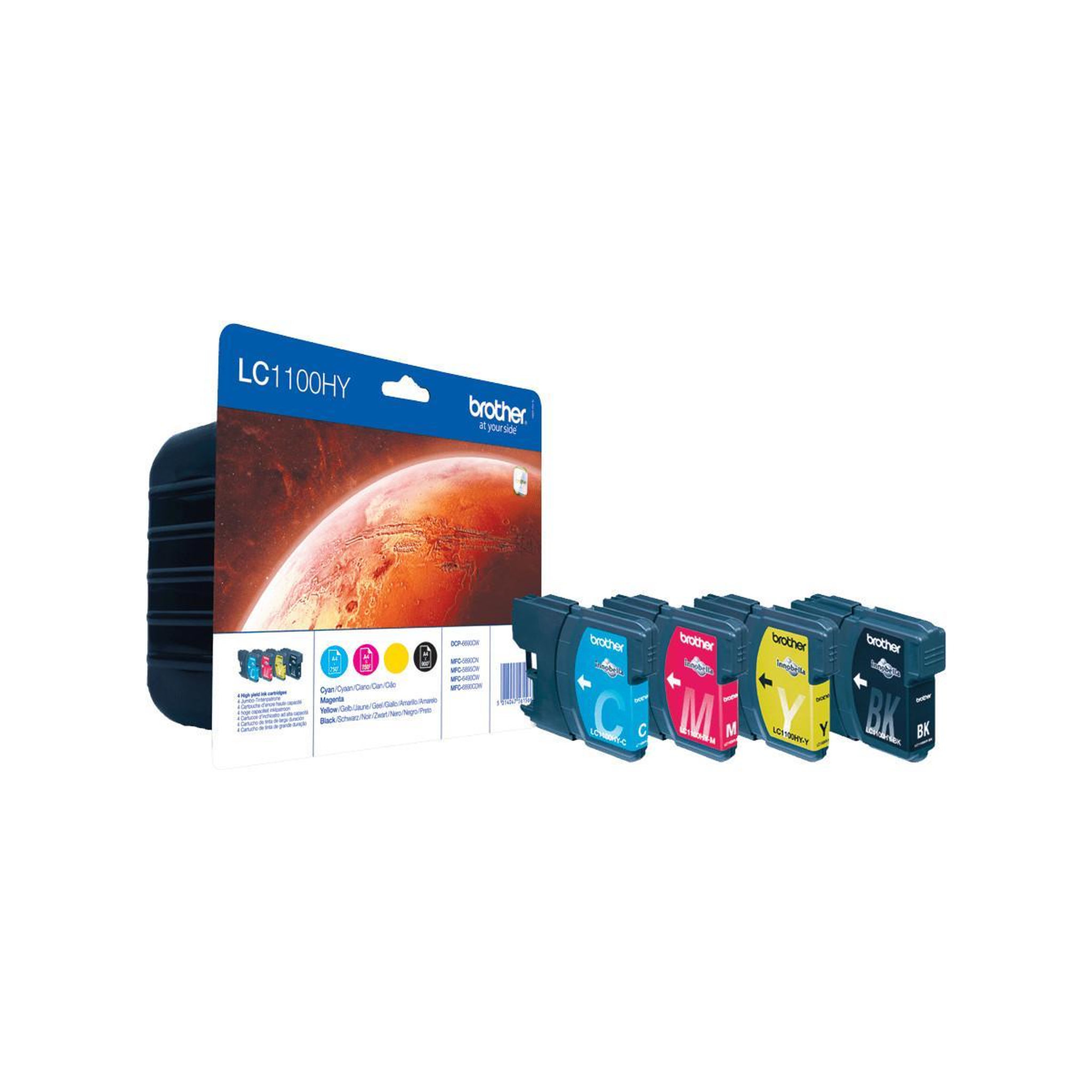 Voir la diapositive 2 : Brother Brother LC1100HY Cartouches dencre Multipack Coul