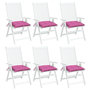 Voir la diapositive 4 : VIDAXL Coussins de chaise lot de 6 rose 40x40x7 cm tissu