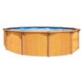 Voir la diapositive 2 : trigano PISCINE MÉTAL HORS SOL ASPECT BOIS OSMOSE 7,95 X 4,90 X 1,32 M