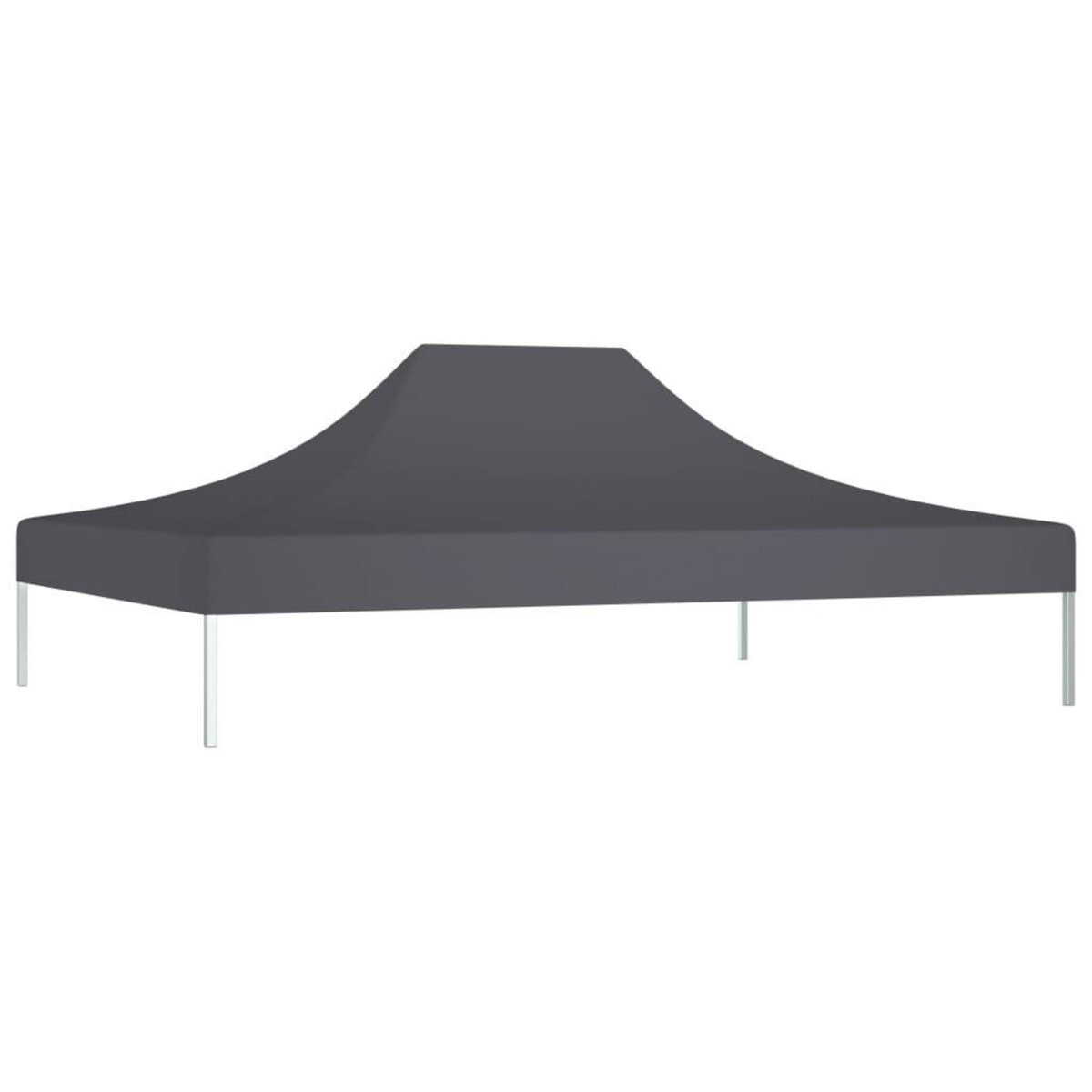 VIDAXL Toit de tente de reception 4x3 m Anthracite 270 g/m^2