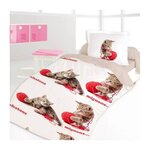 Dourev Housse de couette 140x200 CHATONS SI MIGNONS + 1 taie