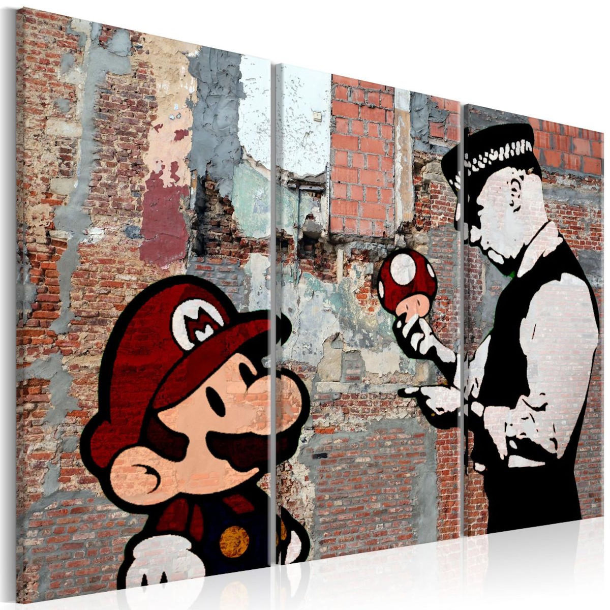 Paris Prix Tableau Imprimé  Banksy - Warning