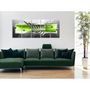 Voir la diapositive 2 : Paris Prix Tableau 5 Panneaux  Silver Wings Narrow Green