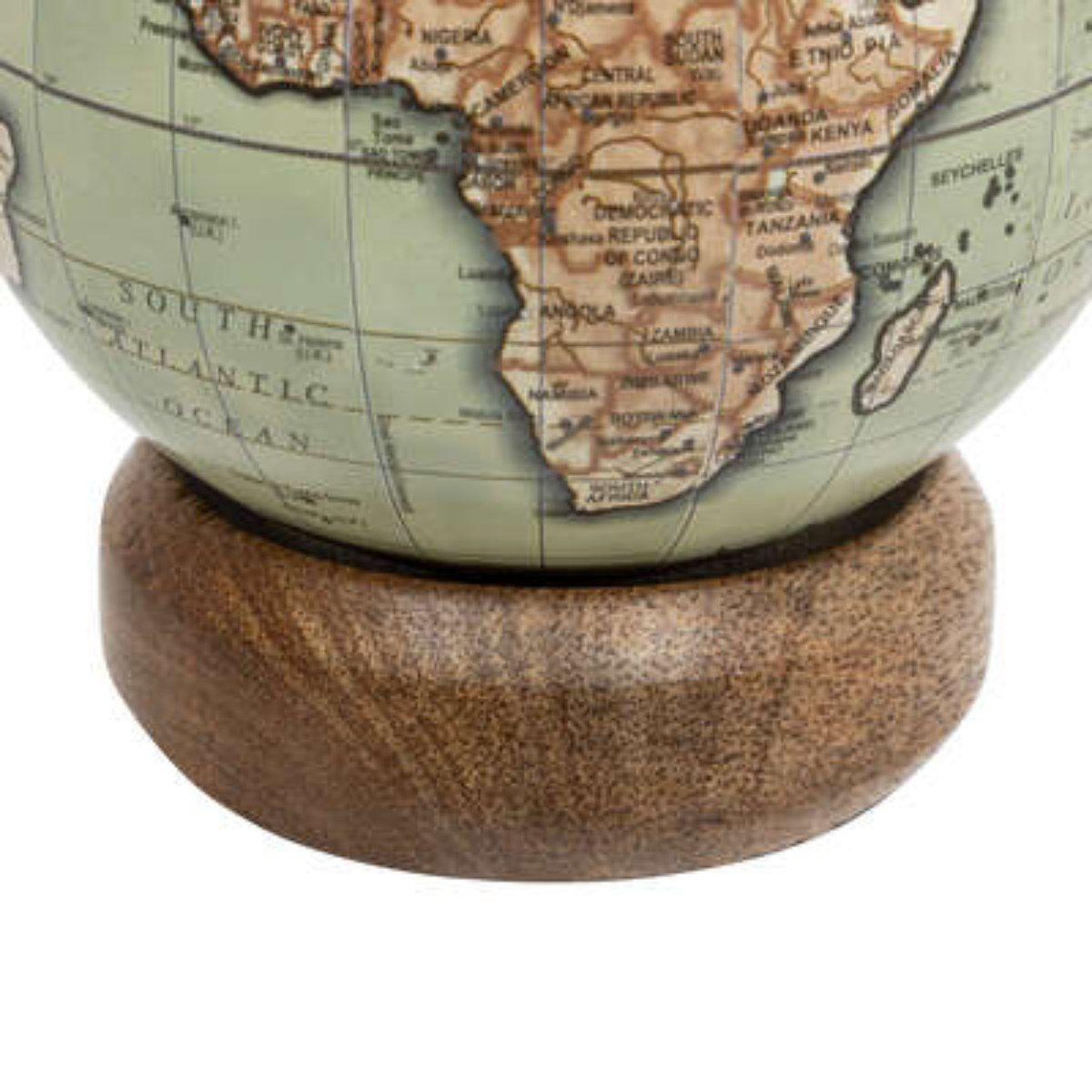 Voir la diapositive 2 : ATMOSPHERA Globe terrestre  be vintage  13cm vert & marron