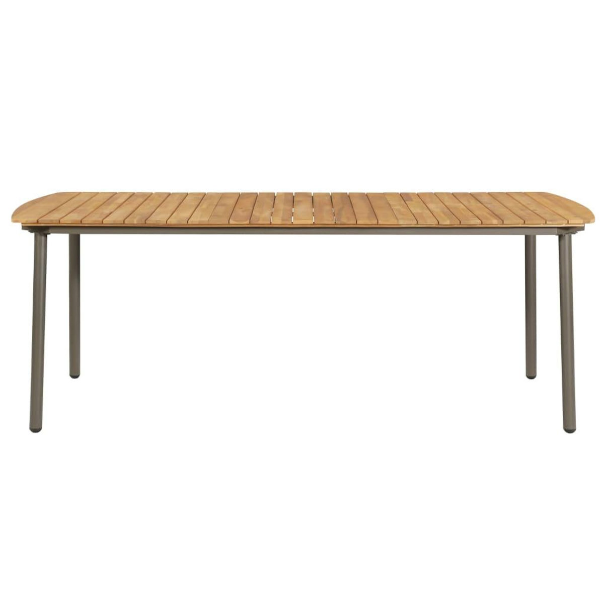 VIDAXL Table de jardin 200x100x72 cm Bois d'acacia solide et acier