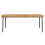 Voir la diapositive 2 : VIDAXL Table de jardin 200x100x72 cm Bois d'acacia solide et acier