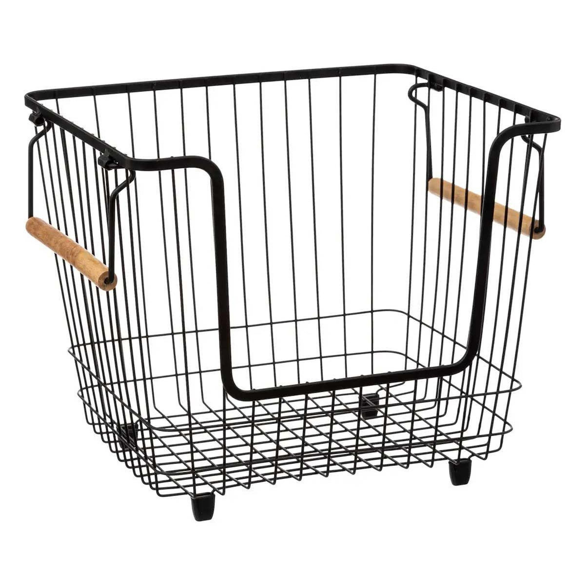 FIVE Panier de Rangement en Métal  Blackwood  26cm Noir