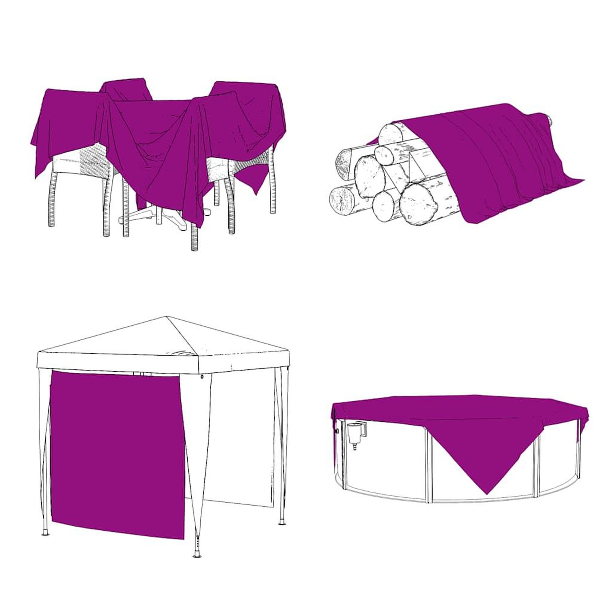 Voir la diapositive 5 : VIDAXL Couverture vegetale avec œillets 2x5 m PVC