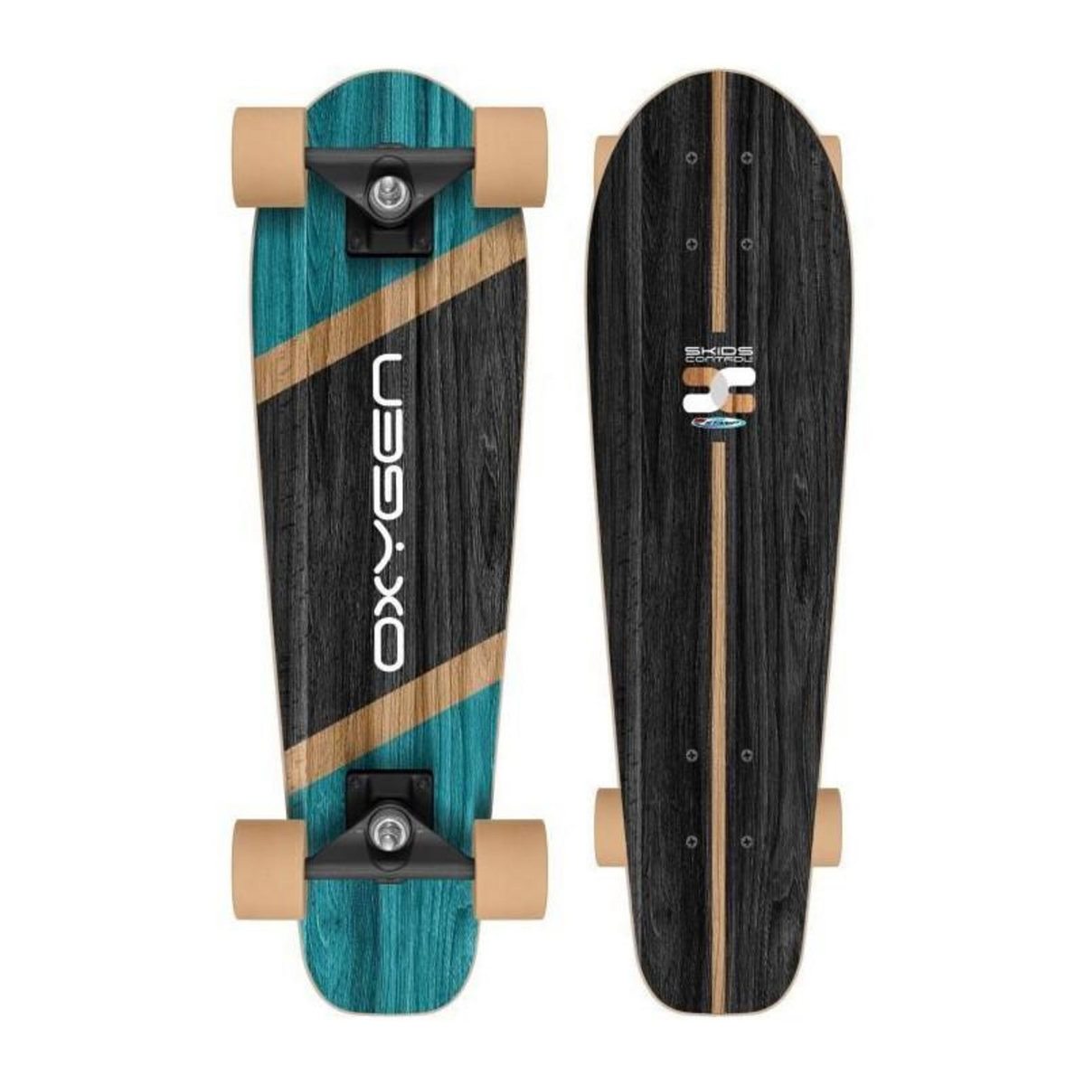 STAMP Skateboard Cruiser - 70x20cm - SKIDS CONTROL OXYGEN - OX794310