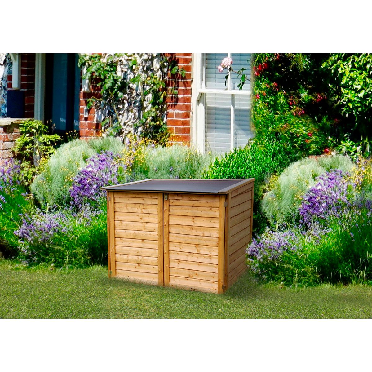 Coffre de rangement jardin bois - 1350L - TROCADERO