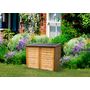 Voir la diapositive 2 : Coffre de rangement jardin bois - 1350L - TROCADERO