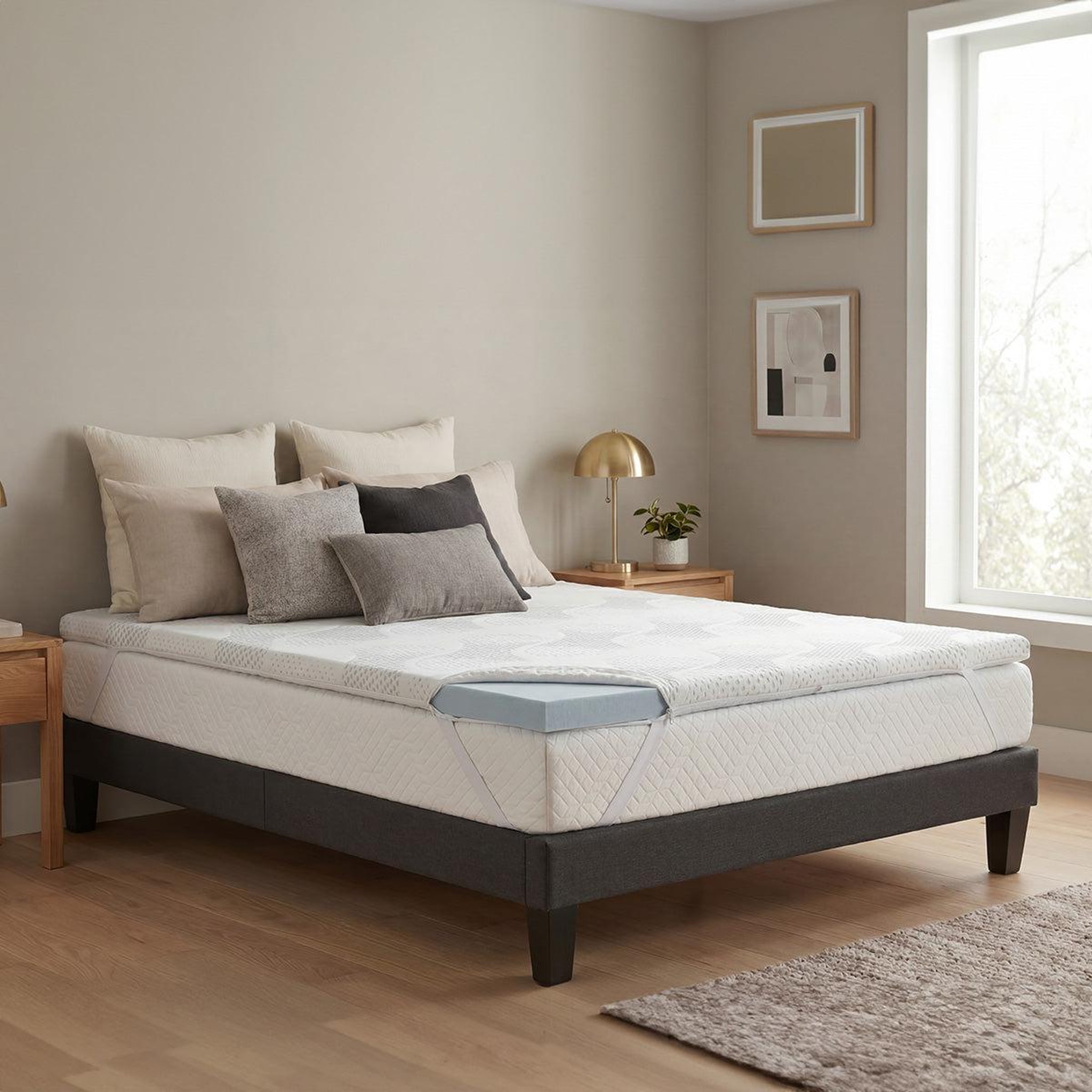 Voir la diapositive 3 : BELLECOUR Bellecour literie | surmatelas viscotouch | mémoire de forme avec gel thermorégulateur