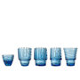 Voir la diapositive 2 : Paris Prix Lot de 4 Verres Design  Poisson  36cm Bleu