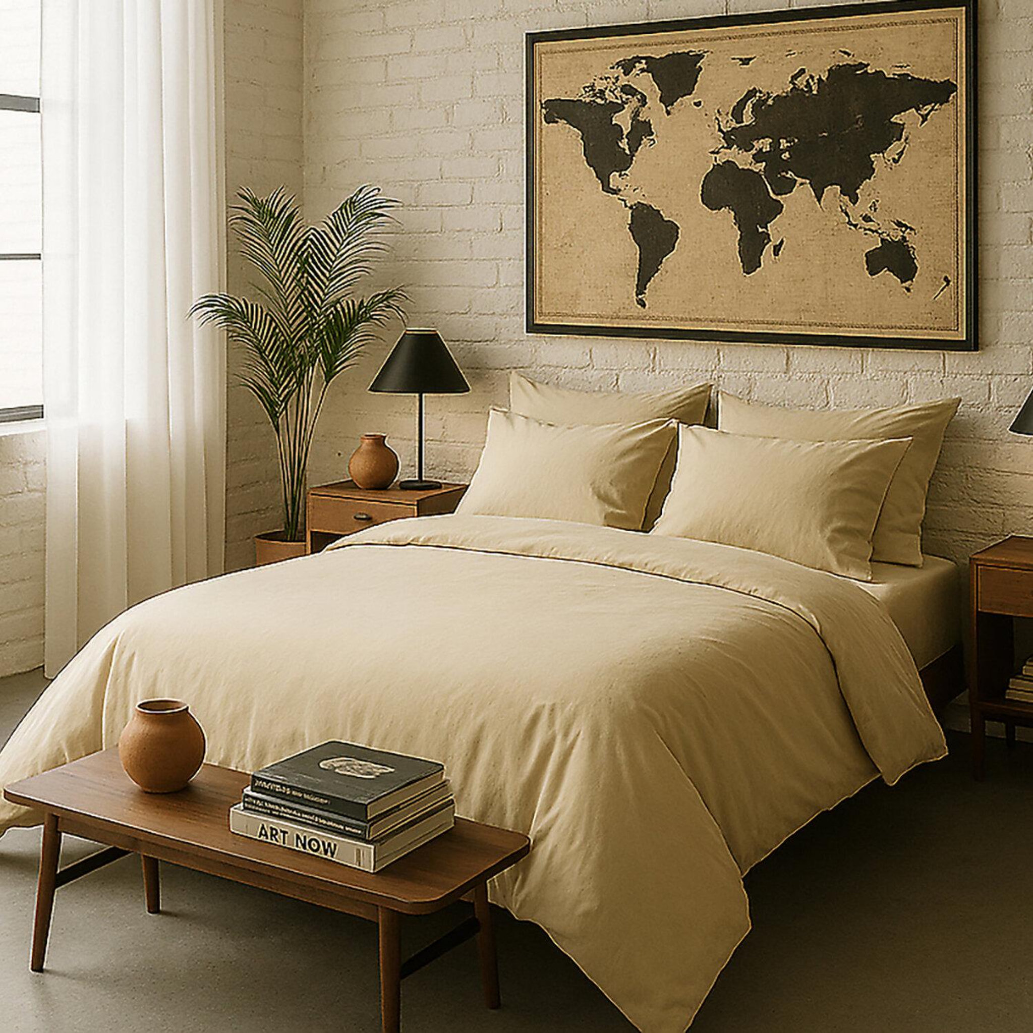 Voir la diapositive 2 : BATON ROUGE Housse de couette 100% percale de coton