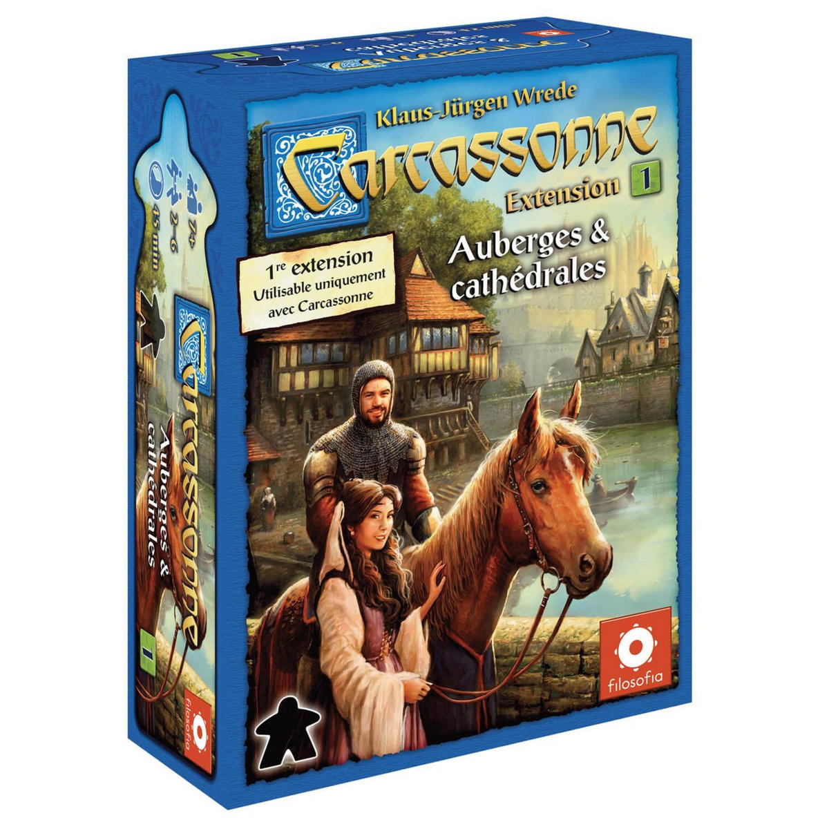 Asmodee Carcassonne Extension n°1 : Auberges et Cathédrales