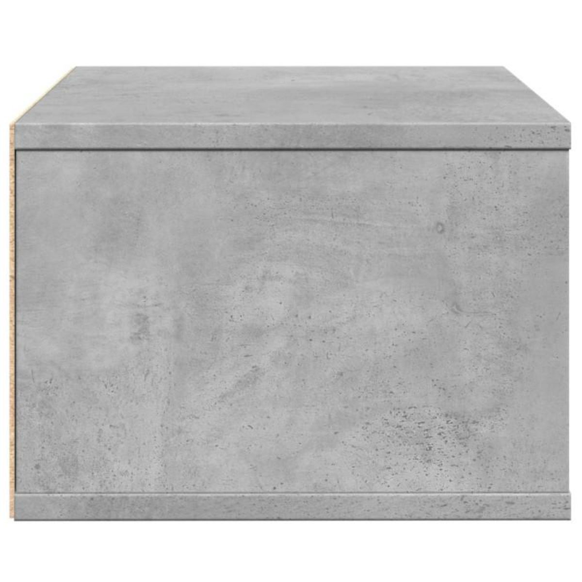 VIDAXL Support d imprimante gris béton 40x32x22,5 cm bois d ingénierie